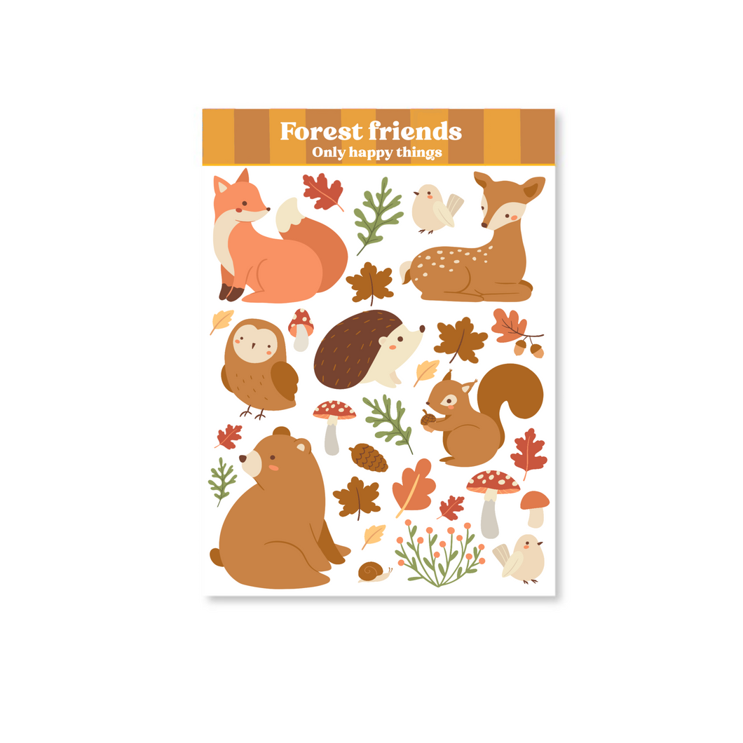 Stickervel Forest friends A6