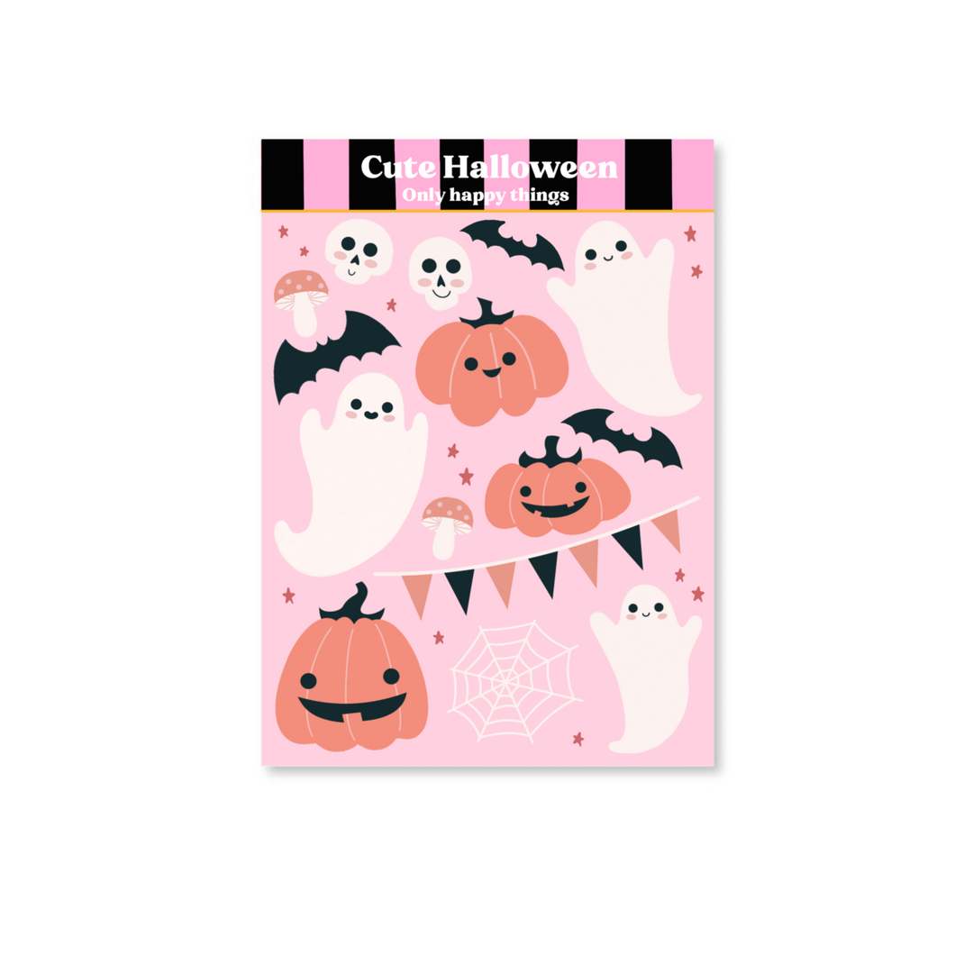 Stickervel Cute halloween A6