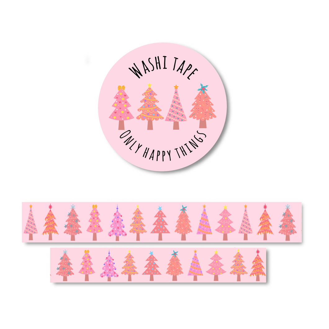 Washi tape Christmas trees