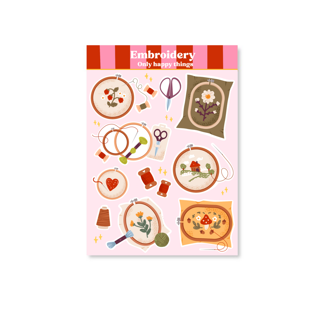 Stickervel Embroidery A6