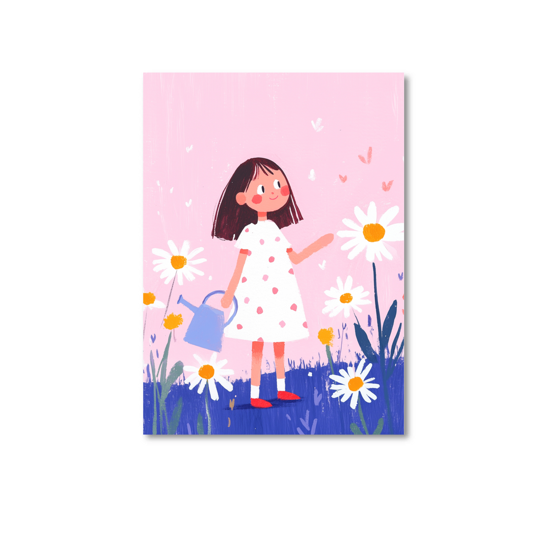 Kaart flower girl
