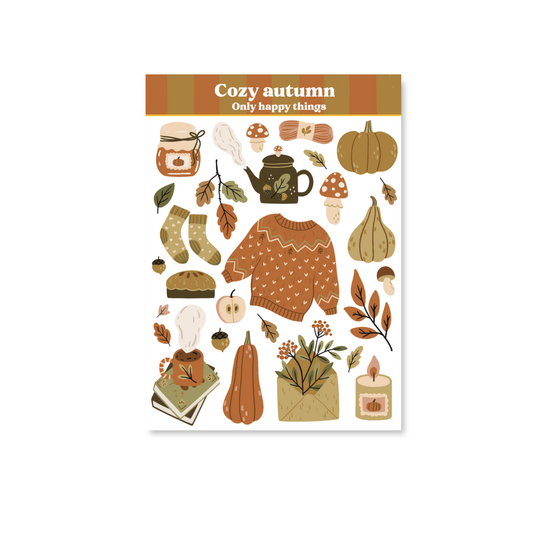 Stickervel Cozy autumn A6