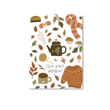 Afbeelding in Gallery-weergave laden, Kaart Tea knit repeat
