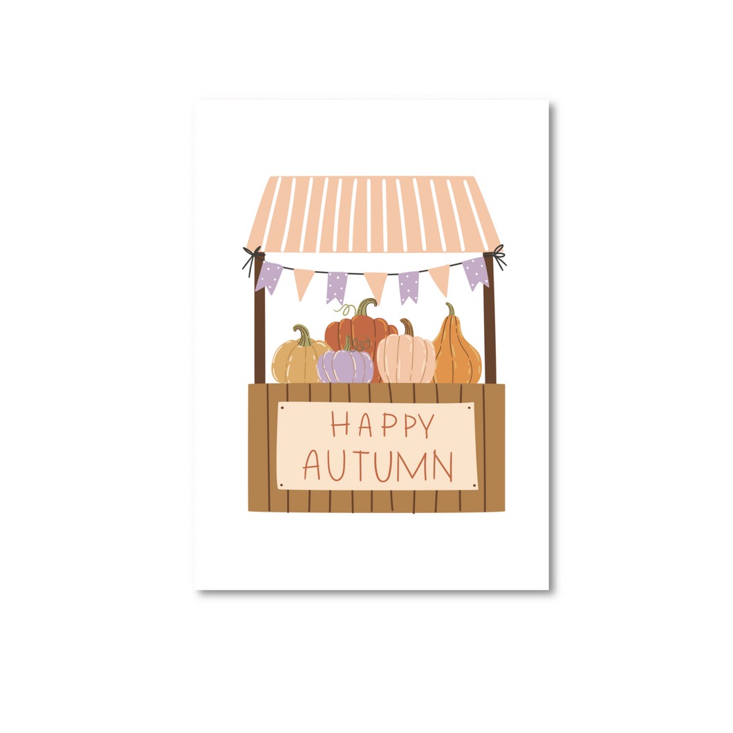 Kaart Happy autumn