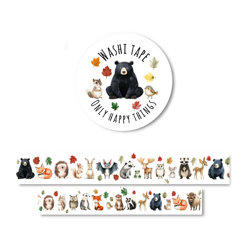 Washi tape Forest critters