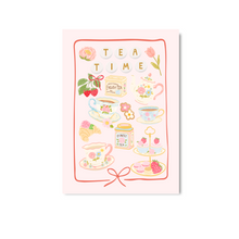 Afbeelding in Gallery-weergave laden, Postcard Tea time pink
