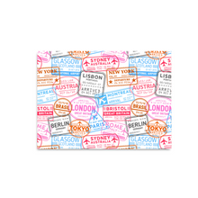 Afbeelding in Gallery-weergave laden, Postcard Passport travel stamps
