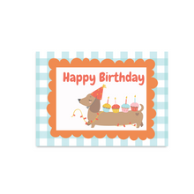 Afbeelding in Gallery-weergave laden, Postcard Happy Birthday wienerdog
